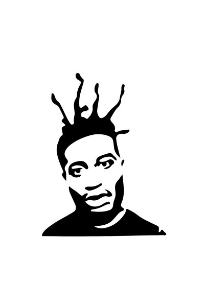 INOVATIX Set de 8 piese, autocolant rapper Old Dirty Bastard, INOVATIX®. 6 cm