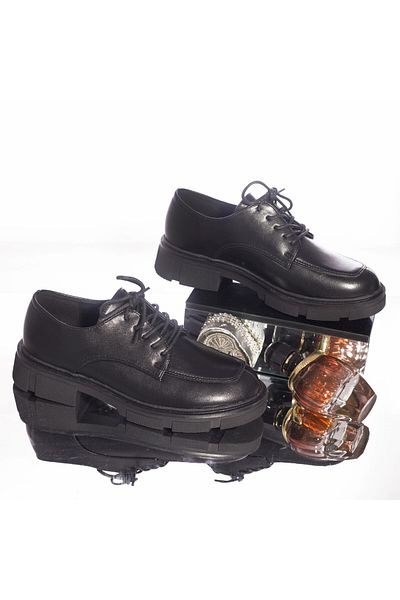 MODA STİL Casual shoes genoveva black eco-leather, 39