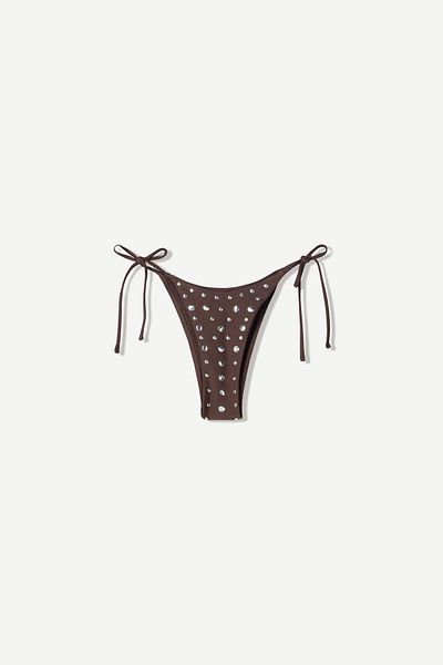 Bershka Studded bikini bottoms