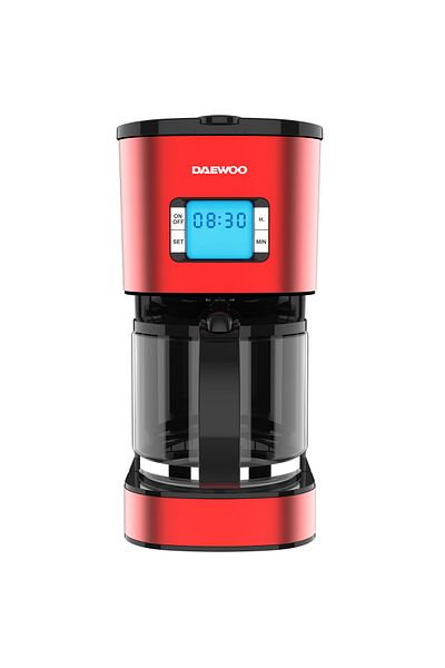 Daewoo Daewoo DCM1000R coffee maker, 1000 W, 1.5 l, Permanent filter, 24-hour timer, Water level indicator