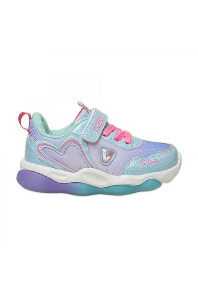 Vicco 346.P25Y.215 Heart Booties Lighted Phylon Blue Children's Sports Shoes