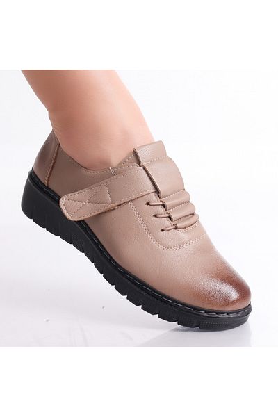 MODA STİL Women's casual shoes Camel made of Eco-leather Magaly, 39
