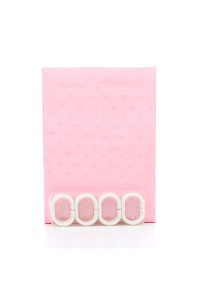 OEM Pink shower curtain, 180 x 180 cm textile material