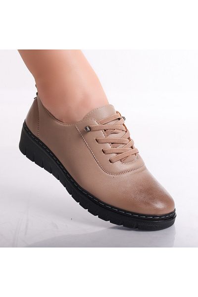 MODA STİL Women's casual shoes Camel made of Idania Eco-leather, 37