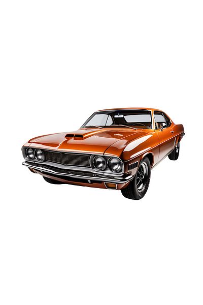 INOVATIX Set de 8 piese, autocolant mașină vintage Mustang roșu, INOVATIX®. 6 cm