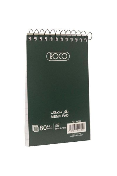 Roco Memo Notebook - Pocket Size, Green