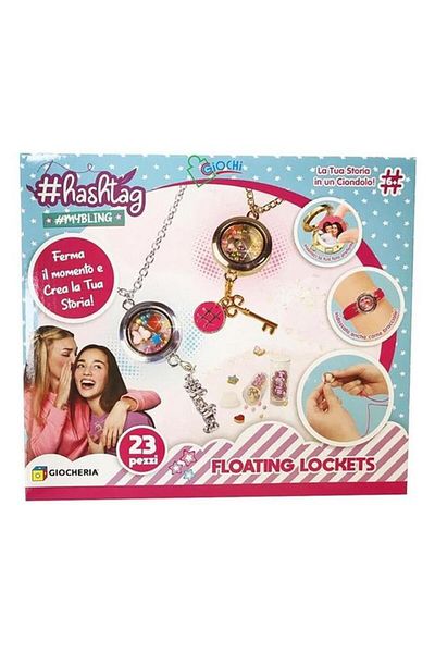 Generic Hashtag Mybling Floating Giocheria Locket Set Multicolor HTMB2105