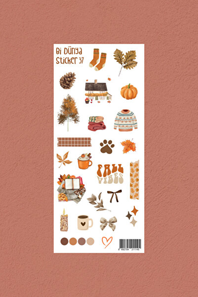 Bi Dünya Haber M37 – Fall Vibes Sticker Seti
