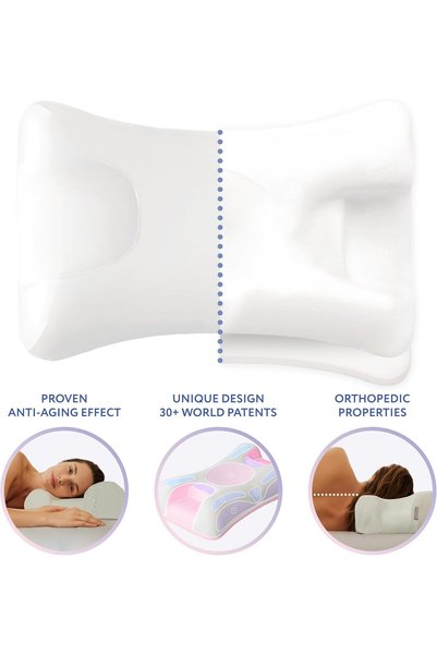Zeelux Beauty Pillow, 2 in 1 Anti-Aging and Anti-Wrinkle, Orthopedic Pillow