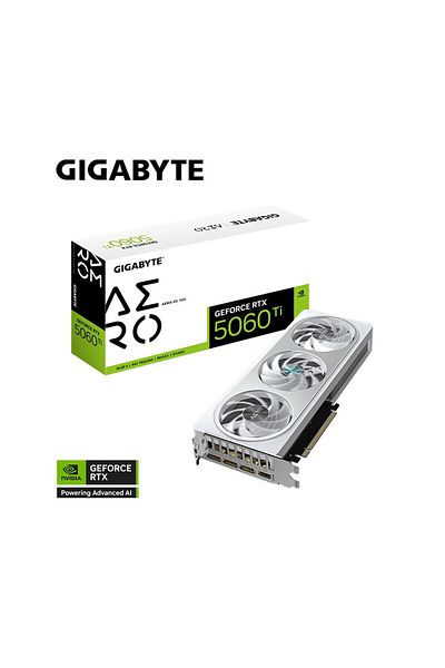 Gigabyte Gigabyte Geforce Rtx 5060 Ti Aero Oc 16g Gddr7 16Gb 128Bit Dlss 4 Gv-N506Taero Oc-16Gd Nvidia Display