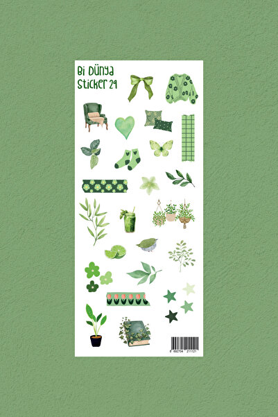 Bi Dünya Haber M29 – Yeşil Renkli Sticker Seti