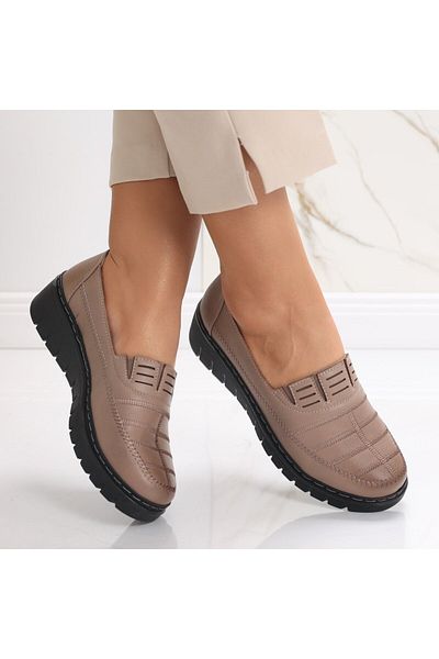 MODA STİL Women's Casual Shoes Brown Made of Ecological Leather Rasima, 39