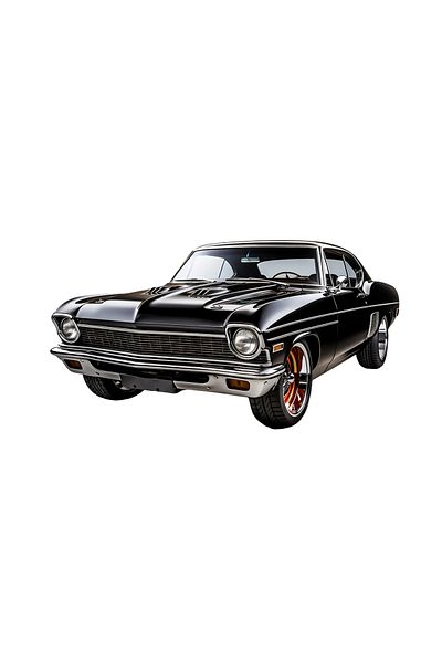 INOVATIX Set de 8 piese, autocolant mașină vintage Chevrolet Chevi, INOVATIX®. 6 cm