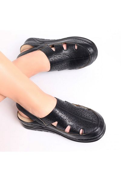 MODA STİL Women's Casual Shoes Black Made of Eco-Leather Cadida, 37