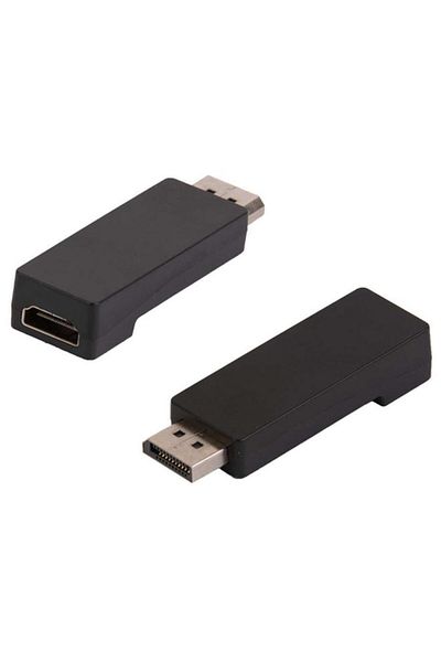 Generic Monster Jhiu Female-to-Male HDMI Jack to Display Port Plug Adapter Black 140673-00