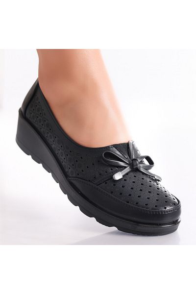 MODA STİL Women's Black Shoes Made of Eco-Leather Tania, 38