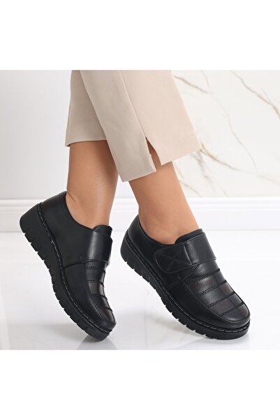 Cadia Women's Casual Shoes Black with Brown Made of Derana Ecological Leather...