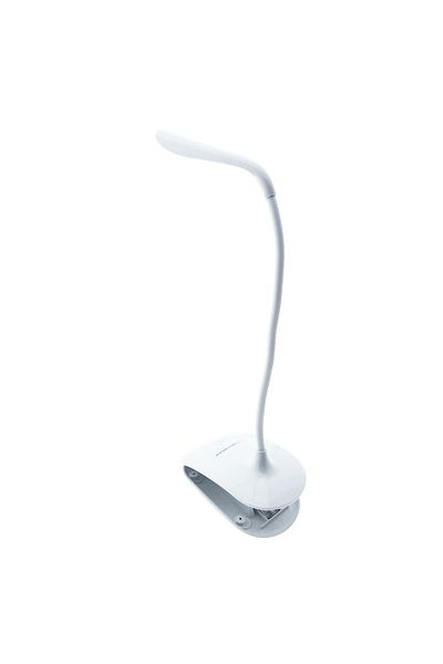 ESPERANZA LED lamp, Esperanza Deneb ELD104W, with clamp, flexible arm 21 cm, cable 110 cm, white