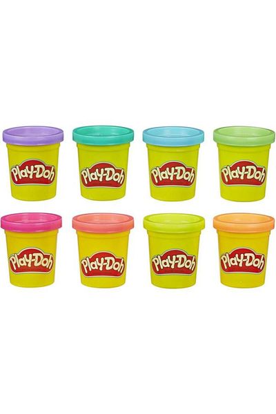 Generic Hasbro Games 8-Piece Play-Doh Neon Color Modeling Compound Multicolor HPDE5063ES0