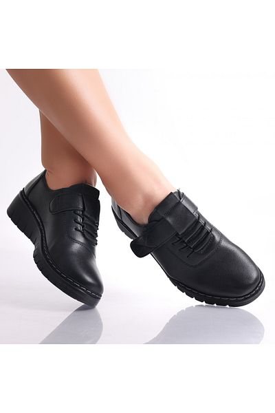 MODA STİL Women's casual shoes Black Eco-leather Magaly, 40