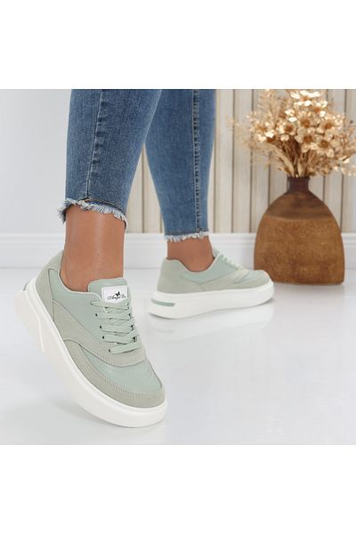 MODA STİL Women's casual shoes Green Natural Leather Nely, 36