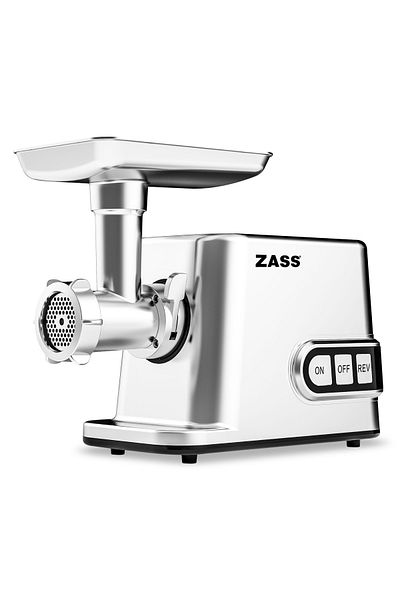 Zass Mașină de tocat carne cu accesoriu pentru roșii Zass ZMG 10, Putere 3000W, Putere nominală 1200W, 50-70 Kg/oră