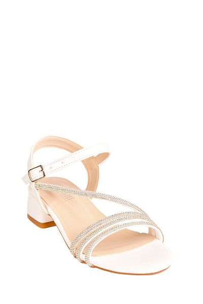 minibonito Girl's Stone Detailed Heeled Evening Dress Shoes