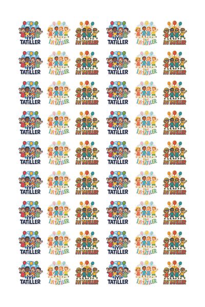 cakaybu "Good Holidays Sticker Set - 3 Different Cheerful Designs, 54 Pcs