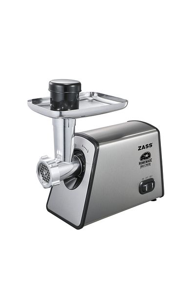 Zass Mașină de tocat carne Zass ZMG 14, 1600W, 1.6Kg/min, accesoriu cârnați, accesoriu roșii, 3 discuri din oțel inoxidabil