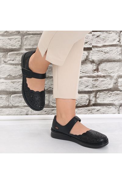 MODA STİL Women's casual shoes Black Ecological Leather Blaymi, 39