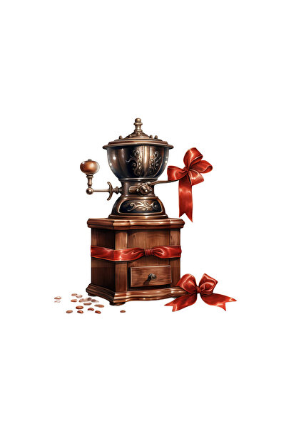 INOVATIX Σετ 8 τεμαχίων, αυτοκόλλητο μύλου καφέ Vintage, INOVATIX®. 6 εκ.