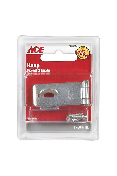 ACE High Quality Zinc Fixed Staple Safety Hasp Silver 1-3/4inch