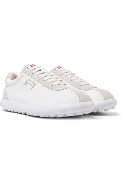 CAMPER Men's White Lace-Up Classic Sneaker with Comfortable Sole for Daily Walks PelotasXlf
