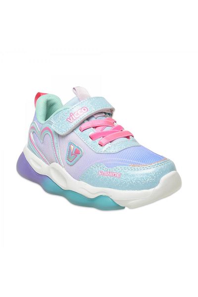 Vicco 346.F25Y.215 Heart Filet Lighted Phylon Blue Children's Sports Shoes