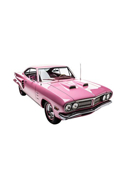 INOVATIX Set de 8 piese, autocolant auto vintage Dodge Super Bee roz, INOVATI...