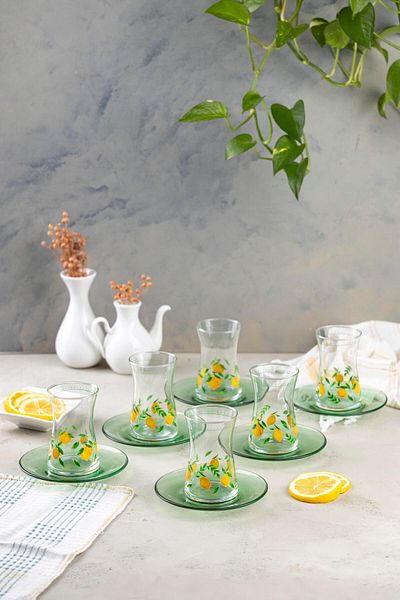 FH finehome Bodrum 12 Piece Tea Set 170 Cc