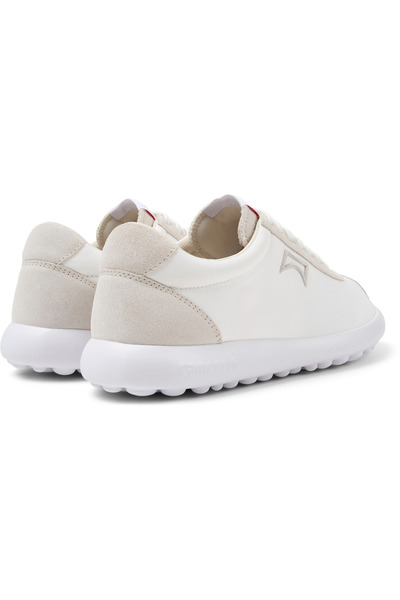 CAMPER Men's White Lace-Up Classic Sneaker with Comfortable Sole for Daily Walks PelotasXlf