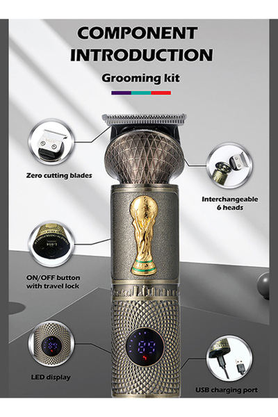 LAC LAICHY Hair Clippers Cord Cordless Hair Trimmer Professional Haircut Kit Rechargeable LED Display