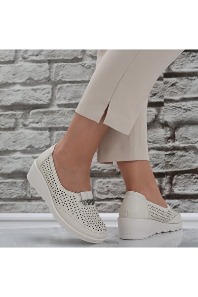 Botinelli Women's Beige Shoes Made of -Leather Nataya, 39