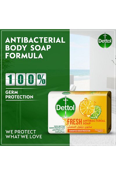 Dettol Fresh Anti-Bacterial Soap Value Pack 4 x 165 g