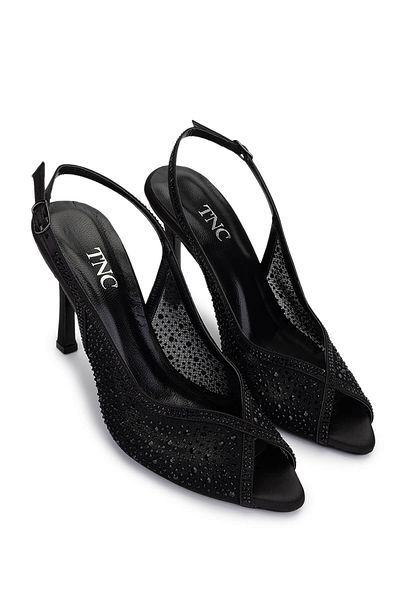 Tamer Tanca Women's Vegan Black Heeled Shoes