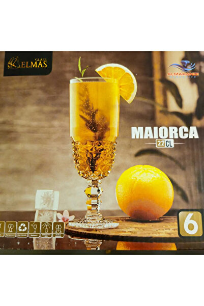 777Home طقم أكواب مياه للمشروبات الغازية والقهوة مكون من 6 قطع MAORCA 22 CL