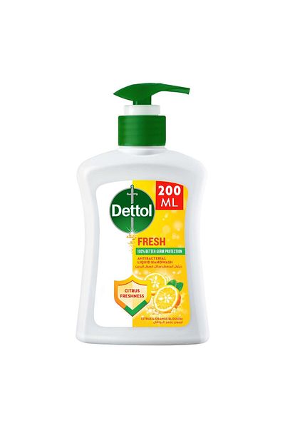 Dettol Fresh Liquid Handwash Pump Citrus & Orange Blossom Scent 200 ml