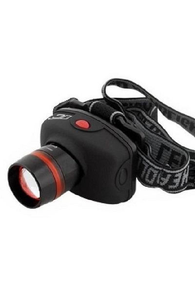 ESPERANZA Adjustable headlamp with magnifying glass and beam focus up to 150 m distance large LED