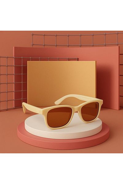 Tics Tiny 3-7 Years Old Children's Sunglasses - Cream