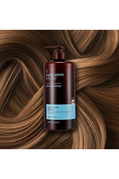 The Face Shop Essential Damaged Care Shampoo ||LPP Routine|| for damaged hair care
