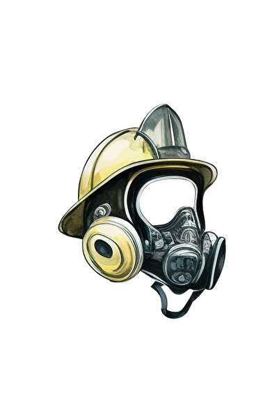 INOVATIX Set de 8 autocolante pentru mască de gaze, INOVATIX®. 6 cm