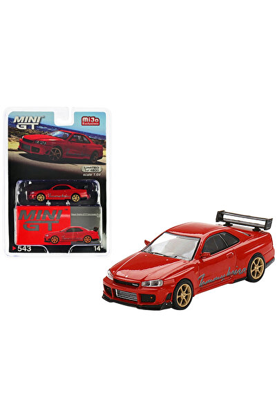 mini gt MiJo Exclusives Nissan Skyline GT-R Tommykaira R-Z Red 1/64 Ölçek Die...