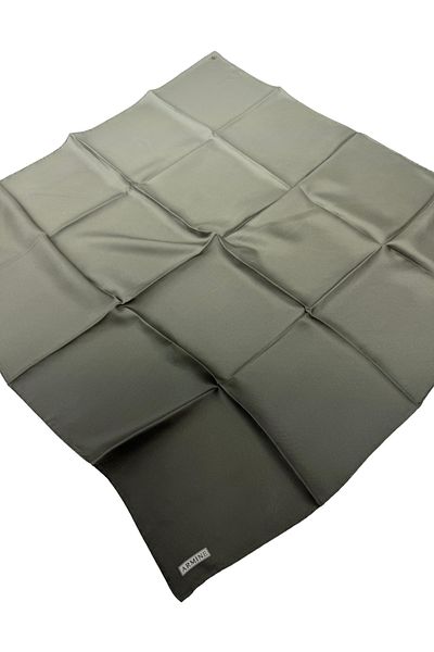 Armine Nostalgia Series Silk Twill Scarf 8971D Gradient Pattern Anthracite-33
