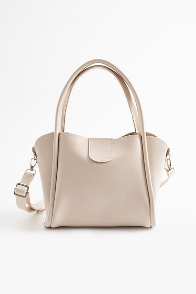 Judour Bags Τσάντα ώμου με μαγνήτη Puppy Detailed-Large Handle Detailed-Glossy Soft Leather